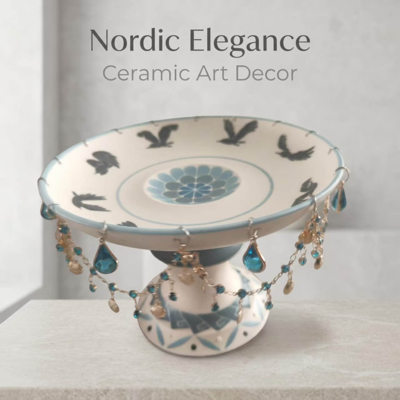 Flying Bird Rotating Ceramic Plate - Image 4