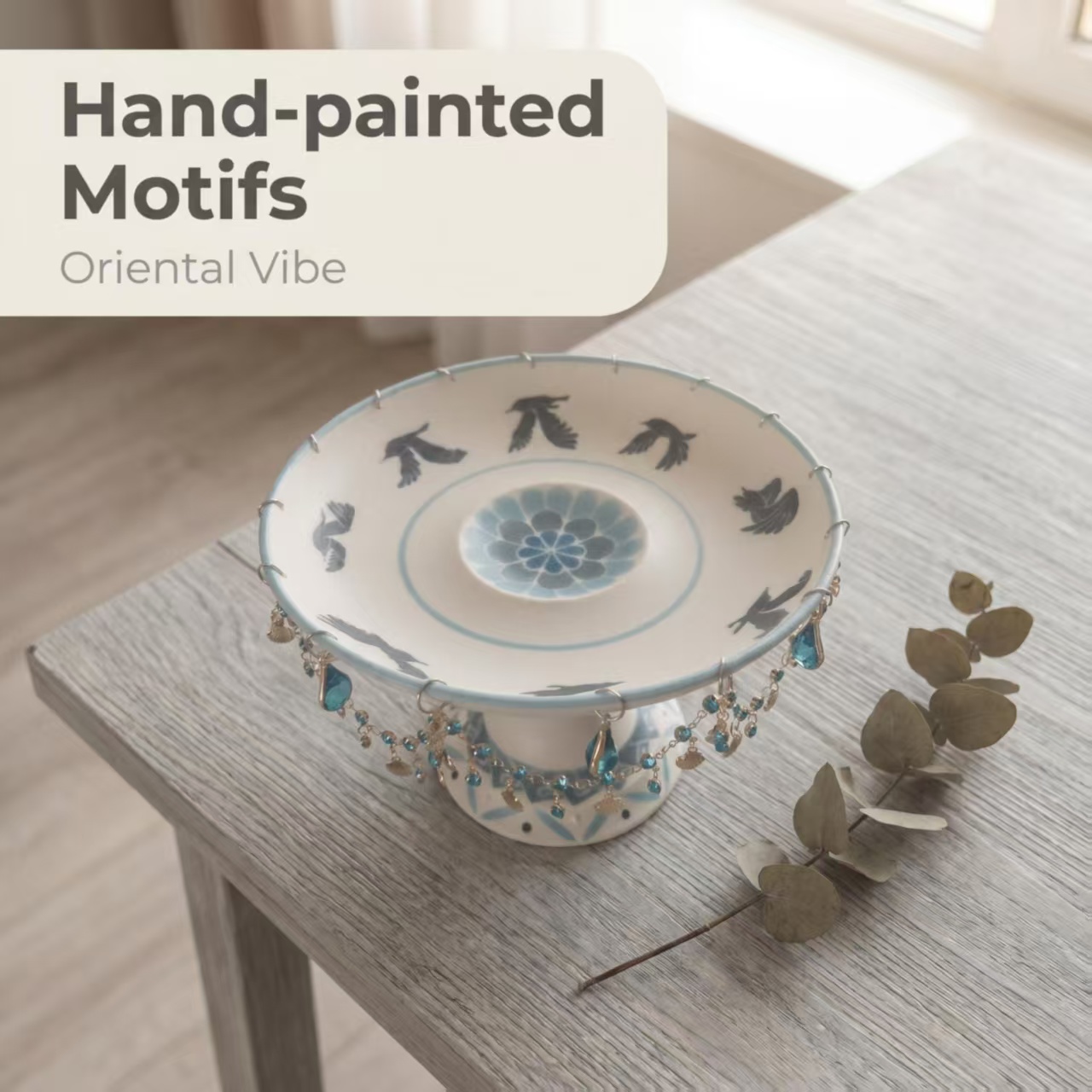 Flying Bird Rotating Ceramic Plate - Image 2