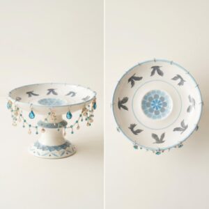 Flying Bird Rotating Ceramic Plate