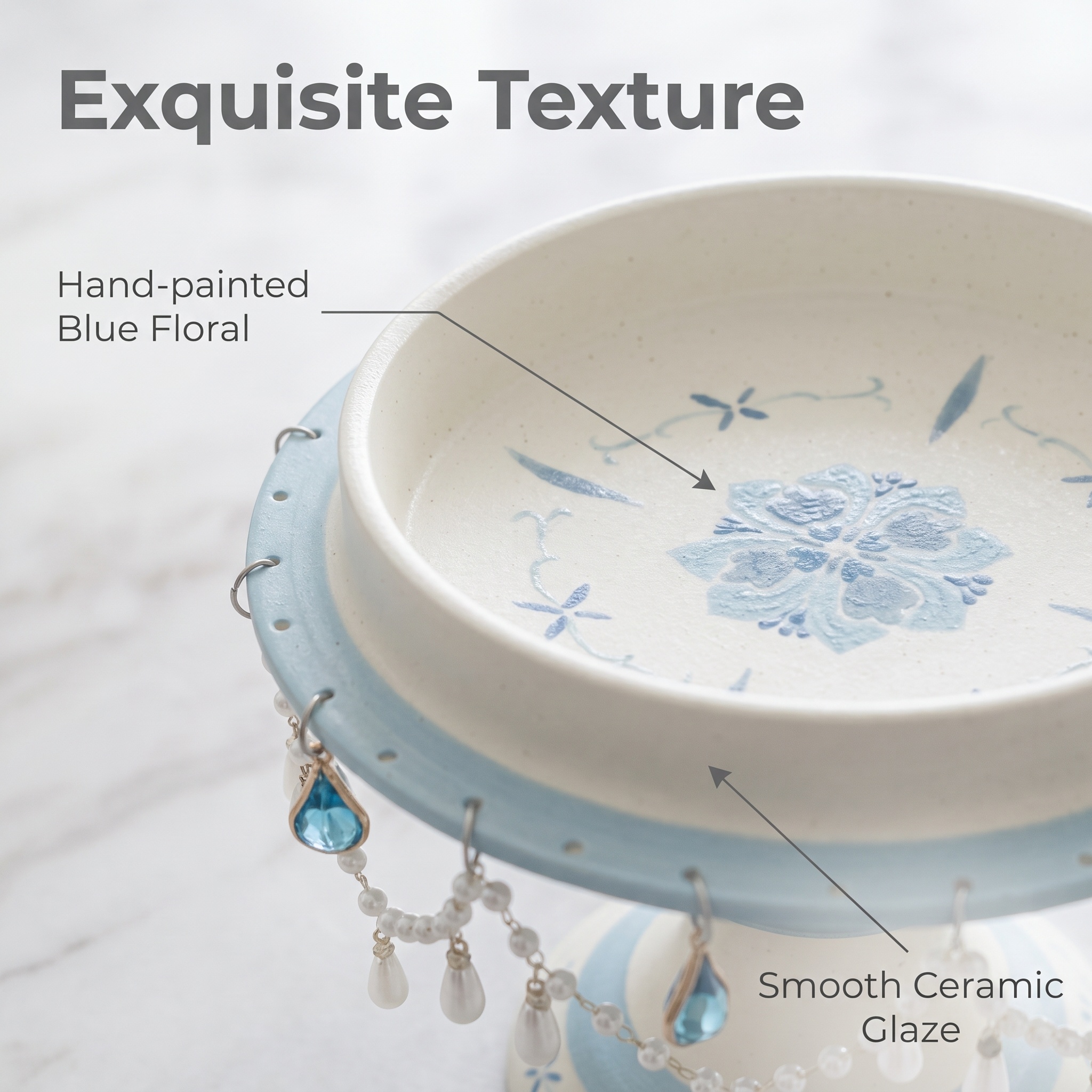 Handcrafted double-layer ceramic plate - Image 3
