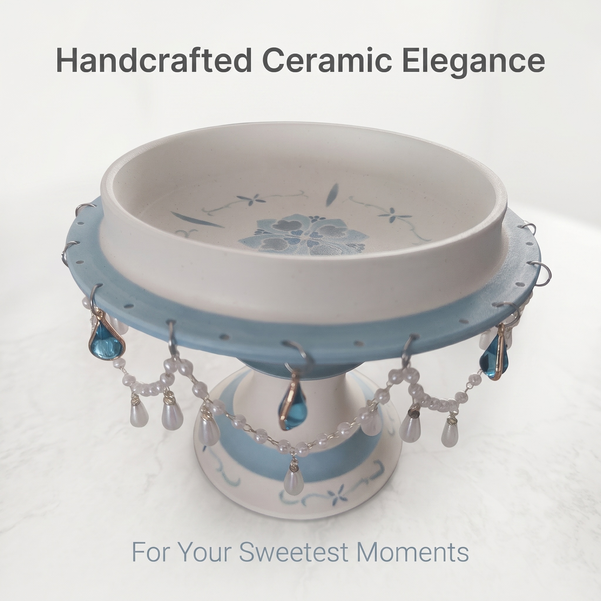 Handcrafted double-layer ceramic plate - Image 2