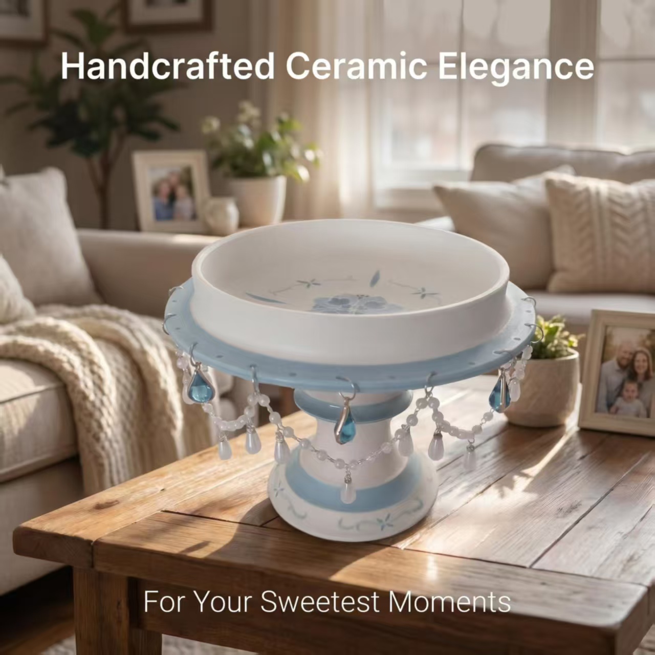Handcrafted double-layer ceramic plate - Image 4
